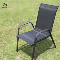Chaise de jardin moderne en alliage d'aluminium empilable pour café, bistrot, terrasse - Vente en gros