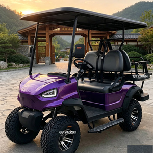 Voiturette de golf électrique 4 places de fabrication chinoise avec pneus tout-terrain et batterie au lithium pour les voyages en extérieur - Product Image 1