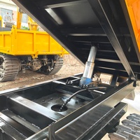 Dumper sur chenilles hydraulique Kuangcheng 5 tonnes, mini-moteur diesel, boîte de vitesses à couple élevé, camion de déchargement pour béton et usage agricole