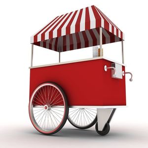 Chariot à glaces au design personnalisé, chariot à nourriture portable, chariot à glaces haut de gamme pour la vente, stand à glaces pour vendeurs - Product Image 3