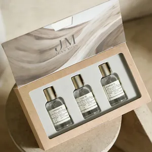 Laboratorio <span class=keywords><strong>JEAN</strong></span> MISS No. Set de 33 Fragancias, <span class=keywords><strong>Perfume</strong></span> de Sándalo y Té Negro, Aroma Amaderado, Floral, Frutal, Fresco, Elegante, Spray Corporal Diario, 3 Unidades - Product Image 1