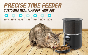 Comedero Automático para Gatos de 4L, Dispensador de Comida Temporizado, Portátil, Diseño Patentado <span class=keywords><strong>Anti</strong></span>-<span class=keywords><strong>Cucarachas</strong></span>, Fácil de Limpiar, Ultra Silencioso - Product Image 5