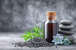 Aceite de Semillas Negras Natural Premium, Aceite de Nigella Sativa Prensado en Frío, Aceite Puro para Cuidado Cosmético de la Piel, Cuidado del Cabello, Aromaterapia y Alimentación - Product Image 5