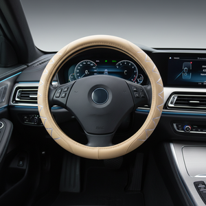Funda para Volante de Tres Radios, Instalación Rápida en 5s, Diseño Elástico con Bloqueo Automático, Ajuste Universal, Agarre Firme Antideslizante, Decoración Interior para Auto - Product Image 1