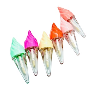 Portabilité créative 5ml Tube de brillant à lèvres en forme de <span class=keywords><strong>cône</strong></span> de crème glacée Emballage de maquillage <span class=keywords><strong>vide</strong></span> divisé en bouteilles de conteneurs - Product Image 1