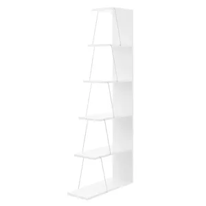 Pure White Load-bearing Force Shelf Living Room Bedroom Wooden Furniture Modern Simple Style Design