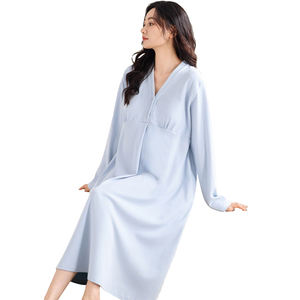 Venta al por mayor de vestido de manga larga para mujeres embarazadas de uso especial para la entrega, con un cojín en el pecho <span class=keywords><strong>lactancia</strong></span> pijamas de entrega - Product Image 6
