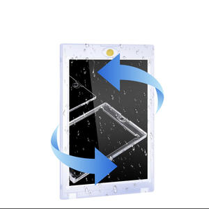 XXH-One Touch Porte-cartes magnétique 35PT Toploader Étui <span class=keywords><strong>rigide</strong></span> en plastique transparent pour cartes à collectionner Protecteur de boîtier magnétique - Product Image 3