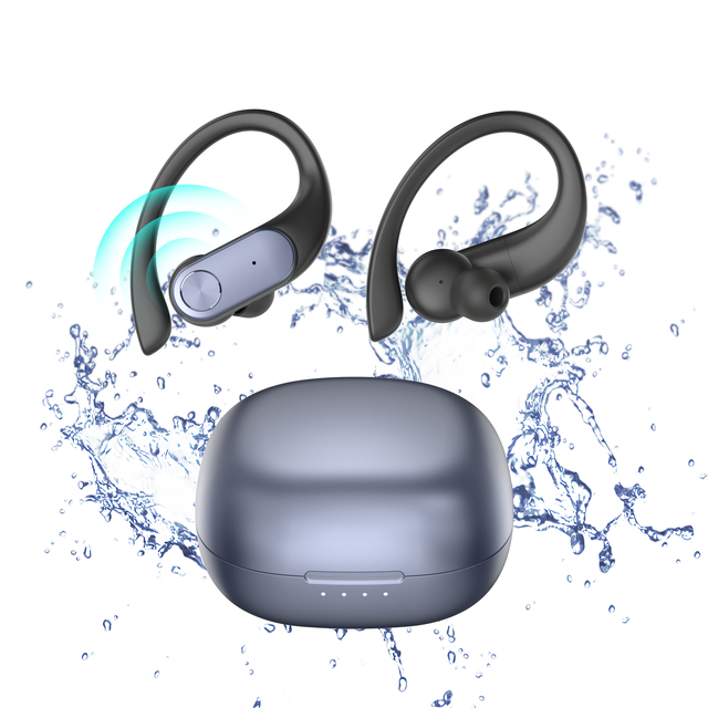 KINGSTAR Noise Cancelling Bone Conduction Earphone Ear Clip on Ear Earring Sports Headsets Ear Hook Wireless Headphones