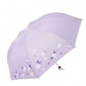Design Portable Mini Umbrella 5 Folding Pocket Size Flat Handle Umbrella Anti Uv Protection Compact <b>Small</b> Umbrella for Rain - Product Image 6