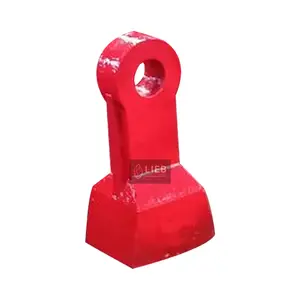 Export Good Quality Mining Crusher Liner Alloy Manganese Hammer Crusher Spare Parts Hammer Crusher Parts Hammers