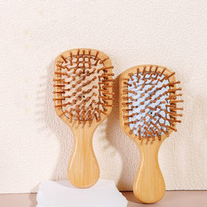 ชุดแปรงไม้ไผ่ธรรมชาติพร้อมโลโก้สั่งทำ แปรงนวดหนังศีรษะ แปรงไม้สำหรับสางผม - Product Image 5