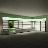 Vente en gros d'usine VANLOCY de présentoirs en métal pour supermarchés Étagère à tabac avec lumière LED Vitrine à cigarettes pour magasin de fumée