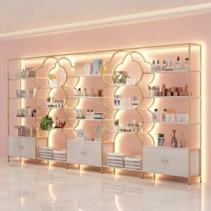 Perfume Store Premium Skincare <b>Display</b> Cabinet Brand Stores Cosmetic Shop Wall LED <b>Display</b> Stand - Product Image 1