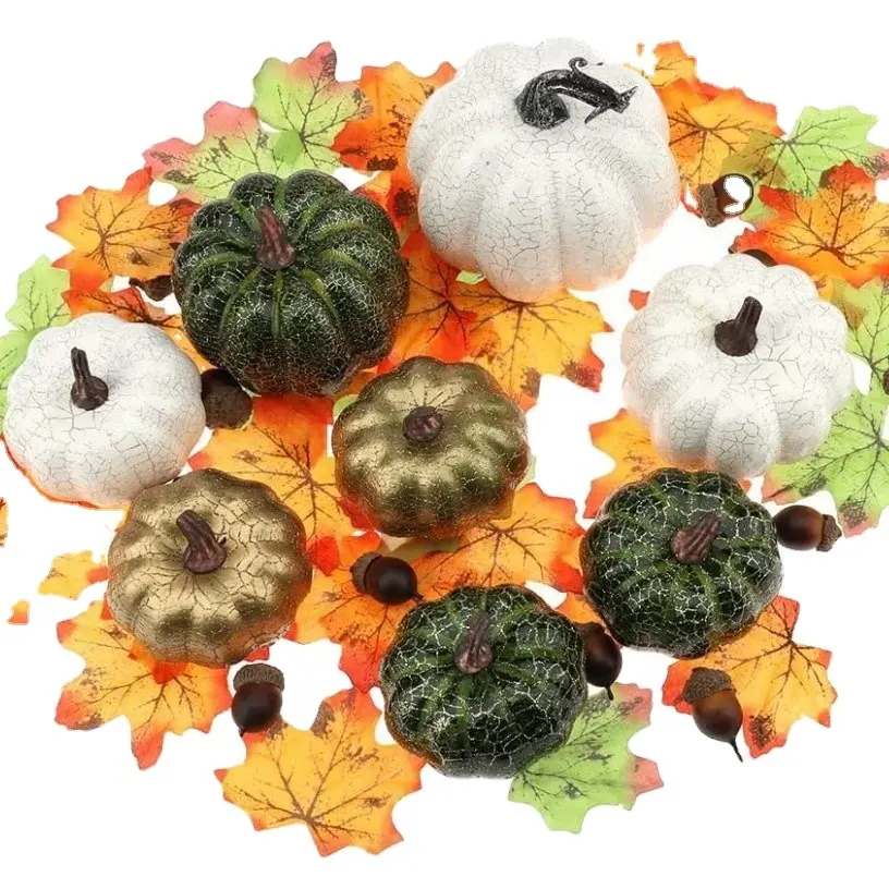 Autunno Harvest Faux Pumpkins per Halloween ringraziamento Harvest Holiday Season Festive