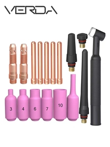 Wp17 Wp18 Wp26 TIG Hàn Ngọn Đuốc Gốm Vòi Phun Khí Ống Kính Collet Cơ Thể TIG Hàn Phụ Tùng - Product Image 6