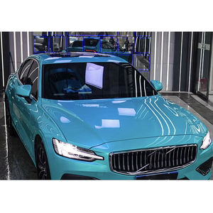 Venta al por mayor PET TPU Cast Foshan Factory HD Metallic brillante <span class=keywords><strong>Maya</strong></span> Sea Blue Car Wrap Vinilo 1.52X1 8M/5X60FT Un tamaño de rollo completo - Product Image 2