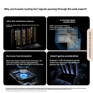 Para <span class=keywords><strong>Huawei</strong></span> Be7 Wi-Fi Gigabit Router 6453Mbps <span class=keywords><strong>Antena</strong></span> de película ultrafina Dual 2.5GE Puerto de red Firewall Home Wireless Wall Router - Product Image 2