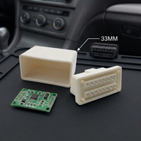 Weißer 33 MM OBD-Stecker mit Rückabdeckung OBD2-Gehäuse OBDII-Gehäuse von SETOCONT