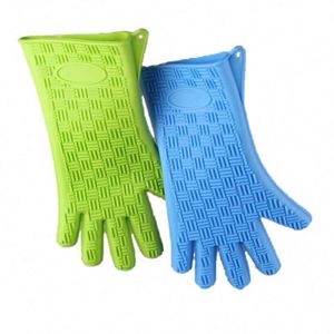 Guantes de Silicona para Horno, Resistentes al Calor Extremo, Guantes para Barbacoa, para Manejar Alimentos Calientes Directamente en la Parrilla o Freidora - Product Image 2