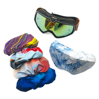 Lunettes de ski de sport unisexes avec bande élastique réglable Lunettes de motocross personnalisées UV400 Lunettes PC résistantes aux chocs et aux chocs