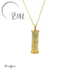 Bijoux UM Argent 925 Plaqué Or Vente en Gros Pendentif en Cristal de Souris du Zodiaque de Style Chinois Unisexe/Hommes/Femmes Porté Quotidien - Product Image 4