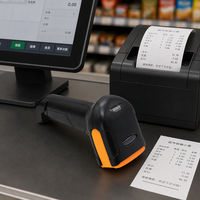 Lecteur de codes QR 2D filaire portable pour le commerce de détail, lecteur de codes-barres 2D pour les supermarchés et les entreprises de vente au détail