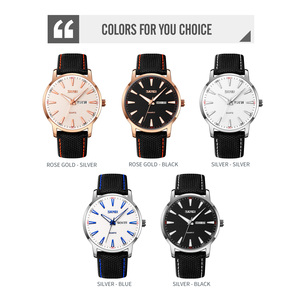 Reloj cronógrafo redondo para hombre, correa de cuero de lujo, reloj de cuarzo resistente al agua 30M - Product Image 3