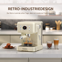 Machine à café expresso semi-automatique électrique avec système de brassage, pression de 20 bars, portable pour voiture, camping-car, hôtel