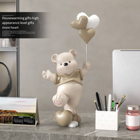 Décoration de bureau créative en forme d'ours en crème, décoration de la maison, cadeau d'anniversaire