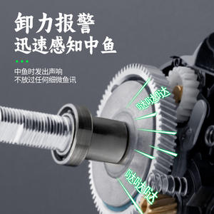 Moulinet de pêche à lancer Pool Blade en métal, 10 roulements, système de freinage magnétique puissant, anti-explosion de ligne, pour la pêche aux leurres - Product Image 4