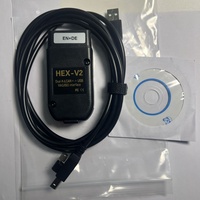 Herramienta de Diagnóstico para Vehículos V25.3 HEX V2 VCDS ATMEGA162 FT232 Escáner de Coche Obd2 HEX VII para Volkswagen Audi VW (NO MQB)