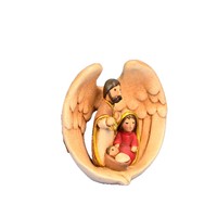 Ornements religieux sur le thème de Noël, crèche en résine, artisanat en résine en forme d'ailes d'ange, artisanat de Fujian, commandes personnalisées