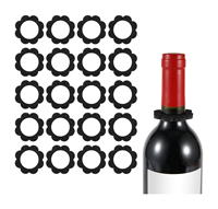 Anneau d'égouttement de vin en feutre Collier d'égouttement de bouteille de vin Colliers d'égouttement de vin sans déversement Petits accessoires de bouchon de fuite pratiques pour la cuisine et le bar