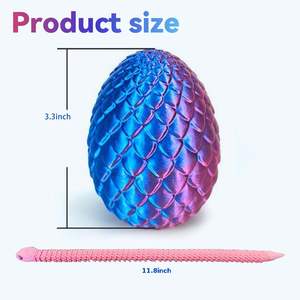 Juego de Huevos de Serpiente de Plástico Impresos en 3D a Precio de Fábrica - Juguete Brillante de Pascua para Niños |   Alivio del Estrés y Decoración Creativa al por Mayor - Product Image 6