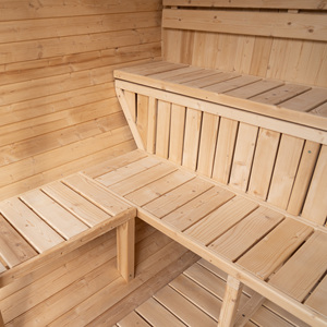 Hochwertige Rotzedern-Fasssauna-Kabine Outdoor-Saunaraum für Heim-Spa und Wellness Outdoor-Sauna für 2 Personen - Product Image 5