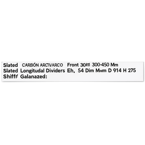 Fami Slotted Longitudinal Dividers Front Height 300-450 Mm Eh 54 Dim Mm D 914 H 275 Galvanized - Product Image 3