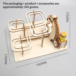 Vendita calda in legno scienza Kit 3D in legno legno in marmo legno Run Puzzle giocattolo artigianale Kit di stelo educativo per i bambini. - Product Image 5