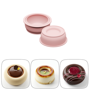 Moule à gâteau rond en silicone personnalisable en usine, LFGB 100% qualité alimentaire, platine sans BPA, réutilisable pour mousse et gâteaux - Product Image 5