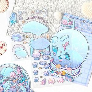 Pegatinas 3D de Paisajes en Miniatura Sweet Secret Island, Diseño Creativo de Dibujos Animados Transfronterizos - Product Image 3