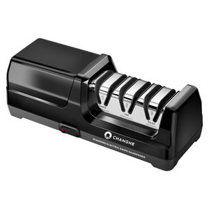 Professional Electric <strong>Knife</strong> <strong>Sharpener</strong> 20-Degree Angled Diamond Abrasives Steel Precision Guides 3-Stage Sharpening Technology - Product Image 2