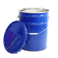 20 25 L 10 litres 5 gallons seau vide à dessus ouvert en étain baril de tambours de peinture à l'huile pour le fournisseur prix de vente des fabricants