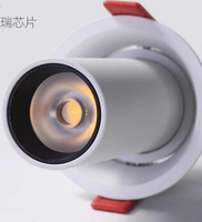 Projecteur long d'hôtel commercial flexible et réglable de cannelure de 5W 7W