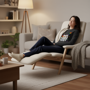 T-shirt à manches longues avec repose-jambes, motif flèche arc-en-ciel, taille adulte unisexe - Product Image 3