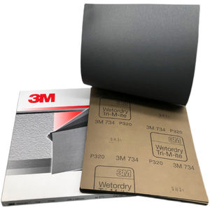 Araba Metal ve ahşap parlatma ıslak ve kuru zımpara kağıdı için <span class=keywords><strong>3m</strong></span> 734 P120-320 su geçirmez silisyum karbür kum kağıdı - Product Image 2