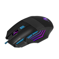 Souris de jeu filaire 7D à LED rétroéclairée, 3200 DPI, en stock, pour ordinateur portable et de bureau – Vente chaude usine