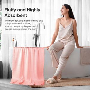 Grande serviette de bain en microfibre pour salle de bain, piscine, plage, natation, yoga, douce, absorbante et à séchage rapide - Product Image 3
