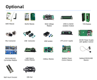 Mini PC industriel embarqué sans ventilateur avec 6 ports LAN PoE et 3 ports LAN GbE, 2 ports RS232 RS485, ordinateur embarqué industriel DC 9-36V