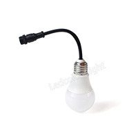 Ampoule LED DMX RGB 60 mm à pixels adressables, éclairage de scène, guirlande lumineuse E27 étanche pour décoration événementielle