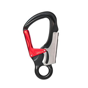 Mousqueton d'escalade automatique 35kN en aluminium pour extérieur, avec clip de sécurité et crochet de fixation - Product Image 1